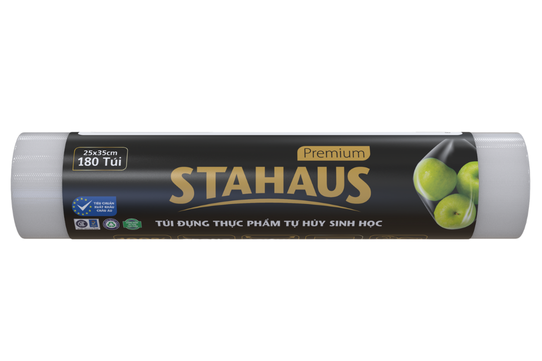 Túi đựng thực phẩm THSH cao cấp STAHAUS Premium 25x35cm cuộn 180 túi
